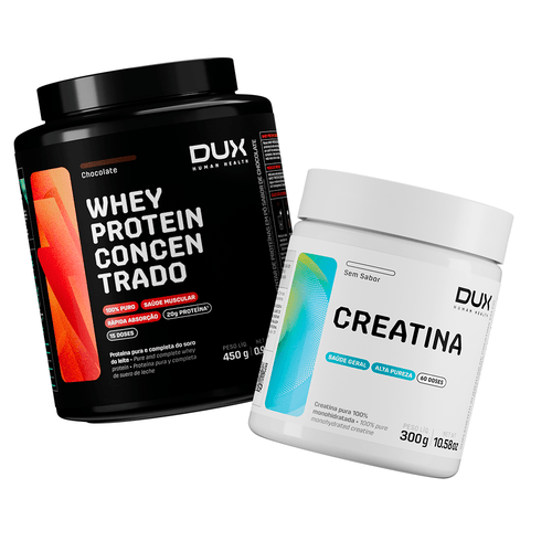 WHEY PROTEIN CONCENTRADO 450G + CREATINA MONOHIDRATADA 300G